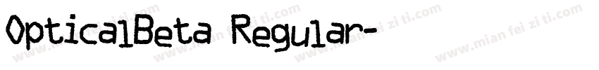 OpticalBeta Regular字体转换